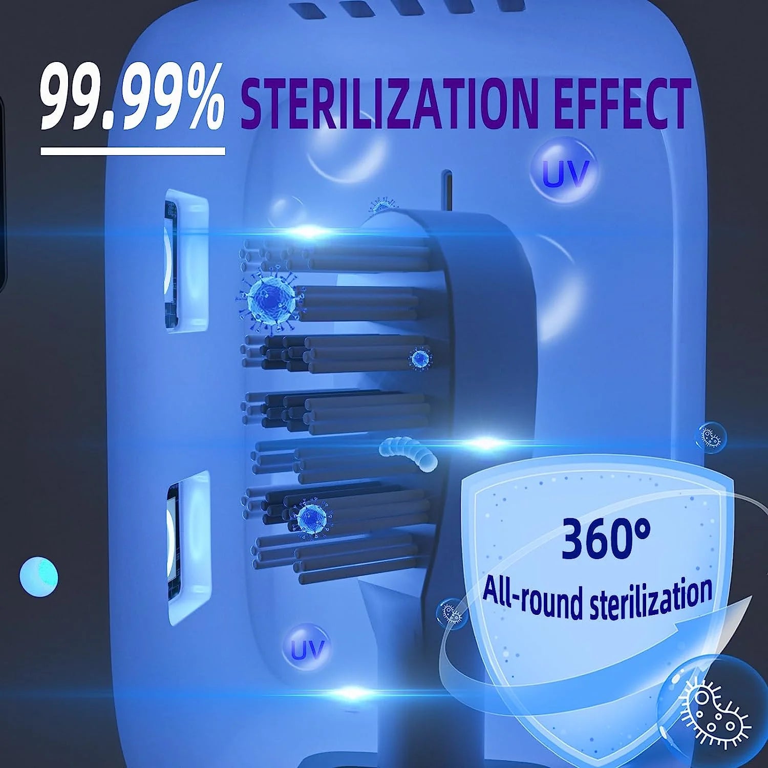 Rechargeable Toothbrush Sanitizer UV Light, Electric Toothbrush Cleaner Sanitizer UV Holder for Travel,Home